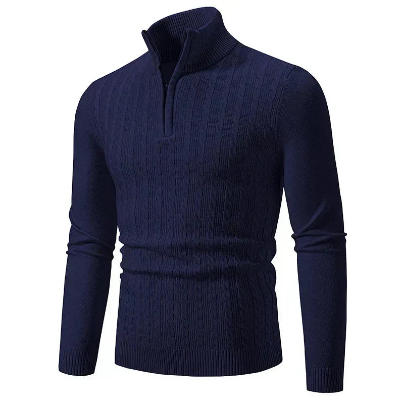 Jacob - Mixed-Knit Jumper