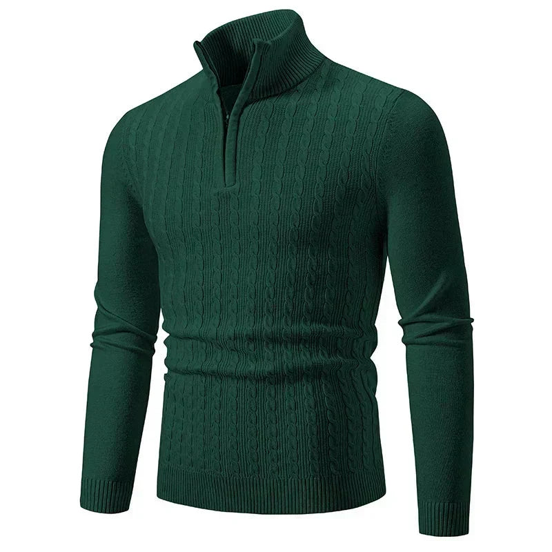 Jacob - Mixed-Knit Jumper
