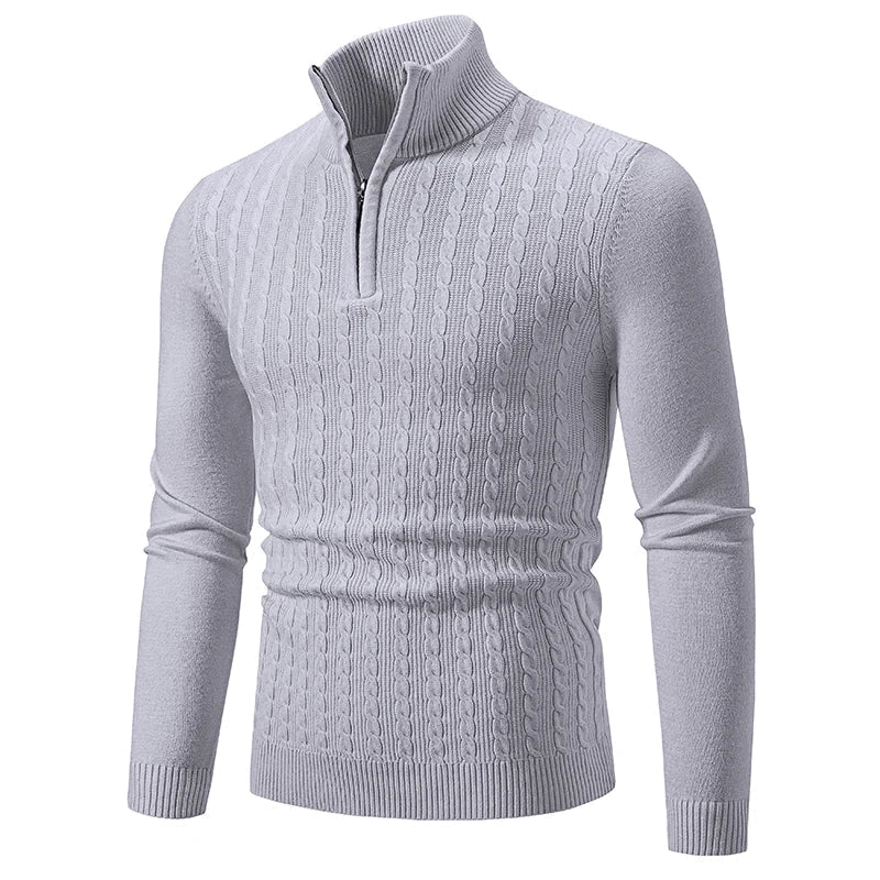 Jacob - Mixed-Knit Jumper