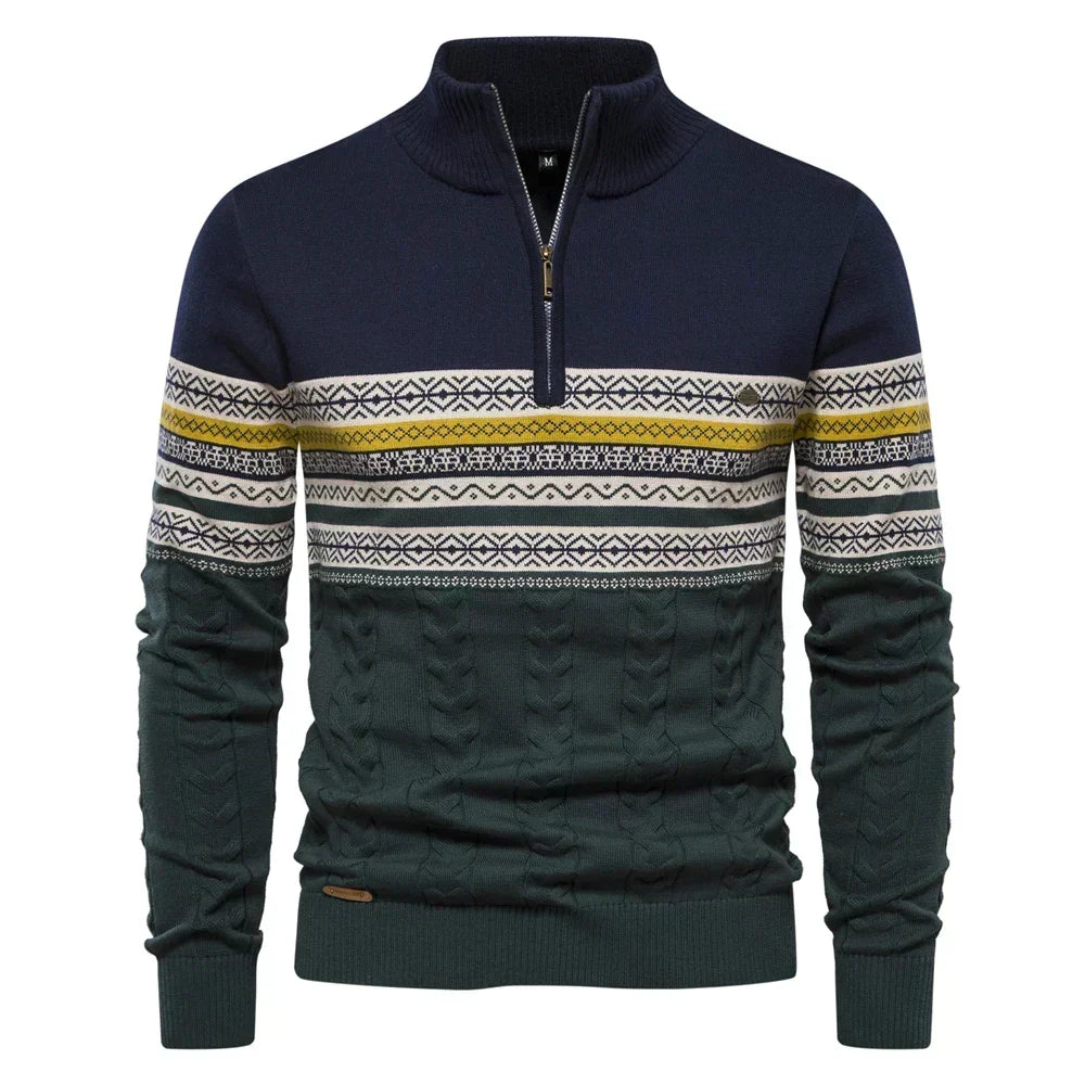 Cody - Mixed-Knit Jumper