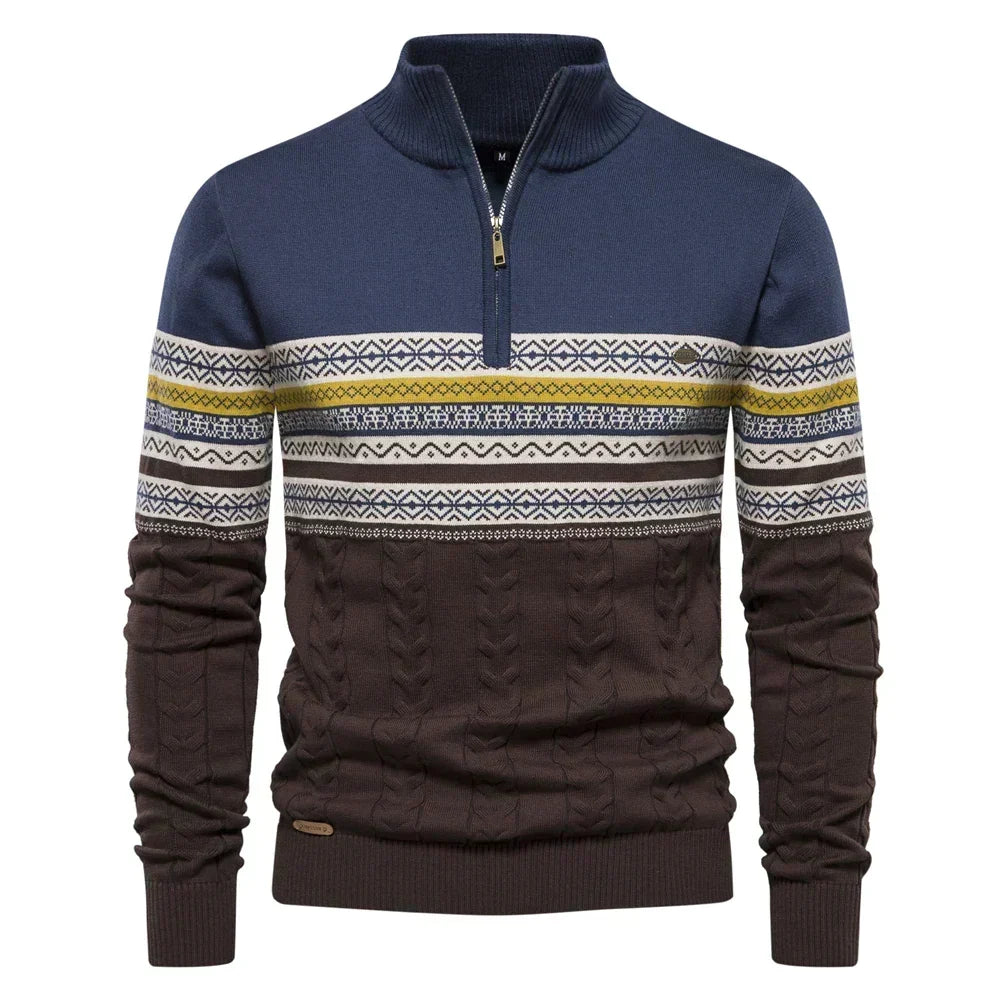 Cody - Mixed-Knit Jumper