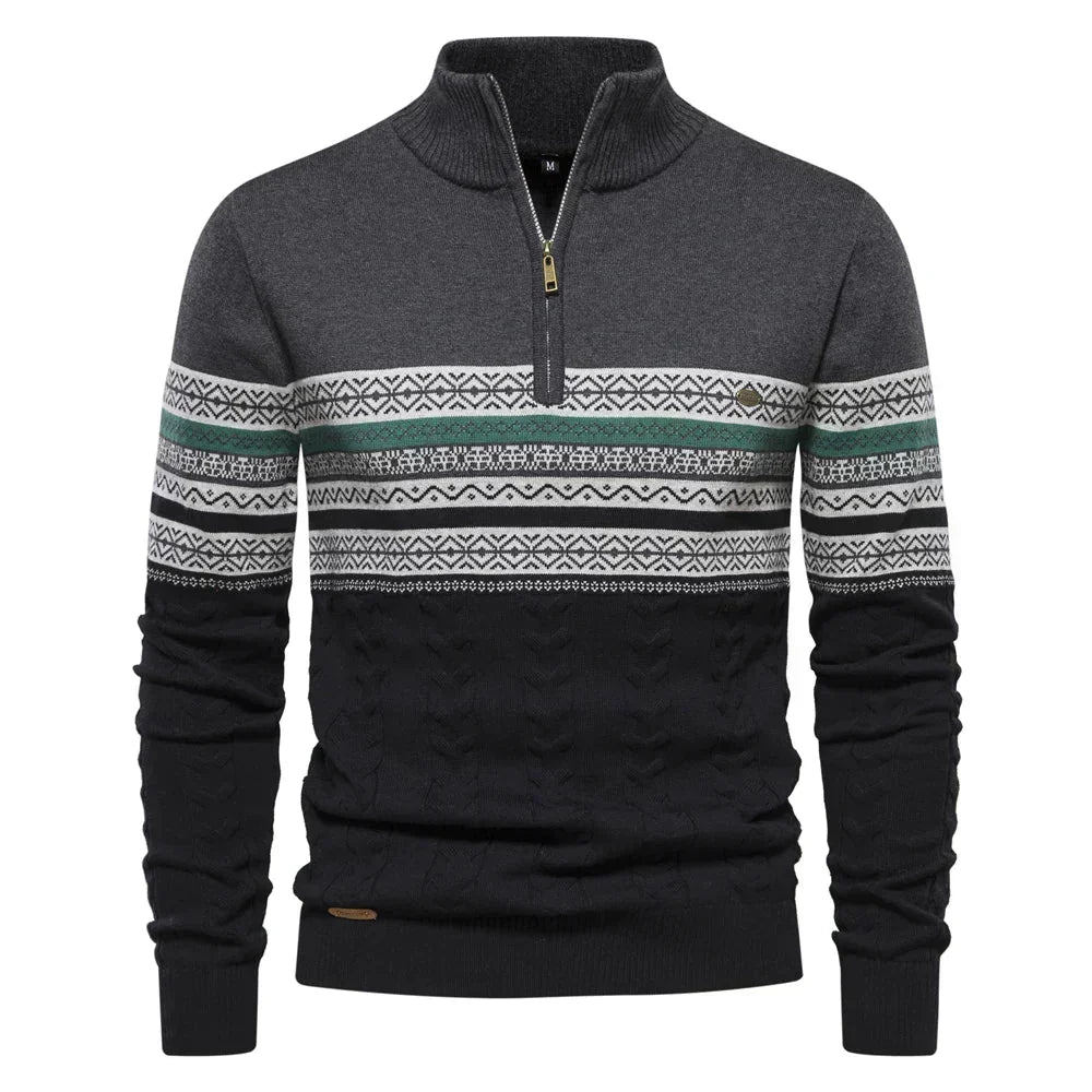 Cody - Mixed-Knit Jumper