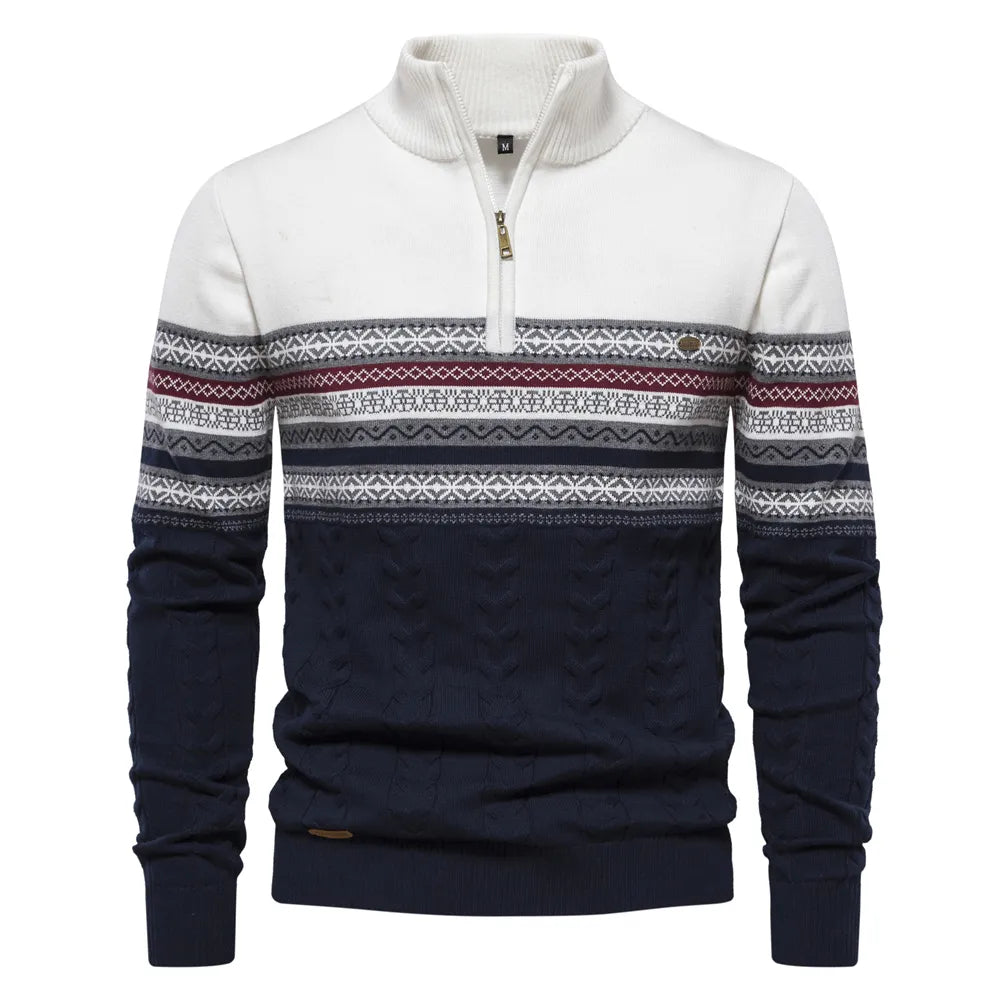 Cody - Mixed-Knit Jumper