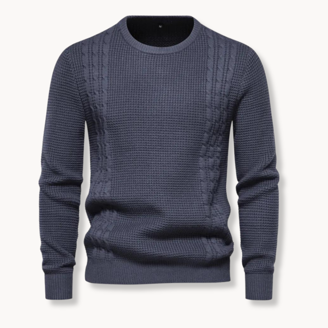 Dylan - Patchwork Knit Jumper