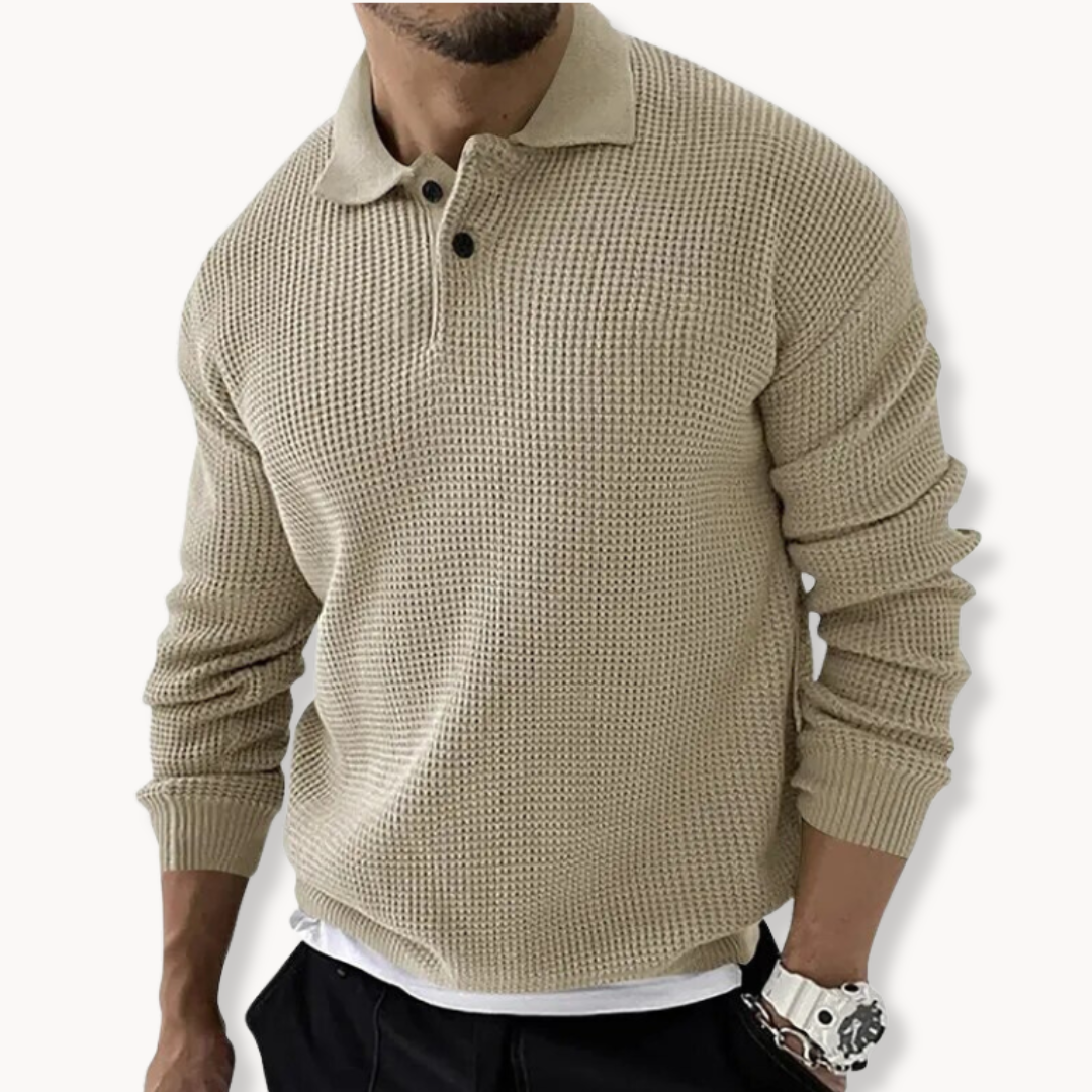 Edward - Knitted Polo Jumper