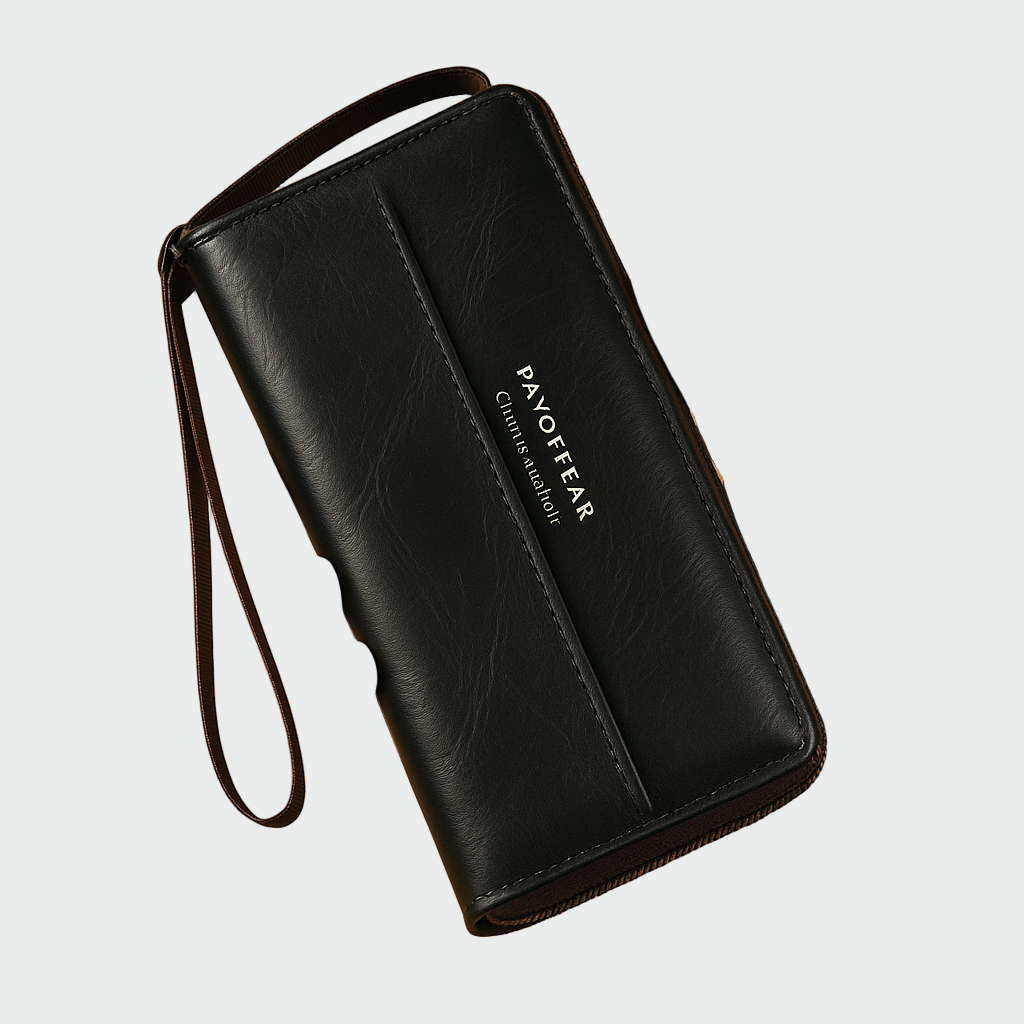 Claire - Faux Leather Wristlet Wallet