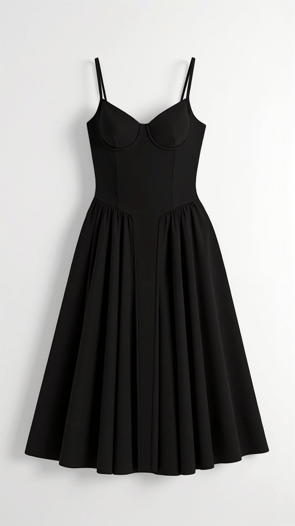 Kelsey - Structured Corset Midi Dress