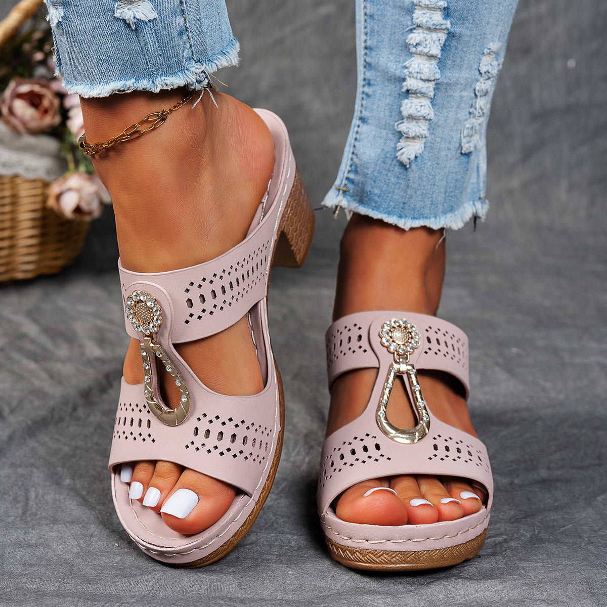 Linda | High Heel Orthopaedic Comfort Sandals