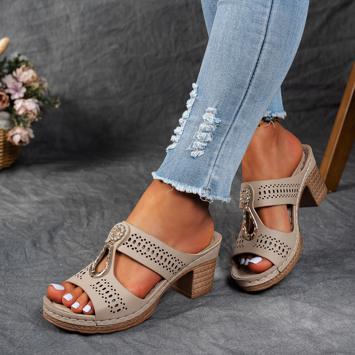 Linda | High Heel Orthopaedic Comfort Sandals