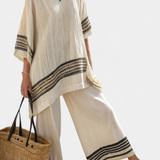 Noelle - Elegant Linen and Bamboo Set