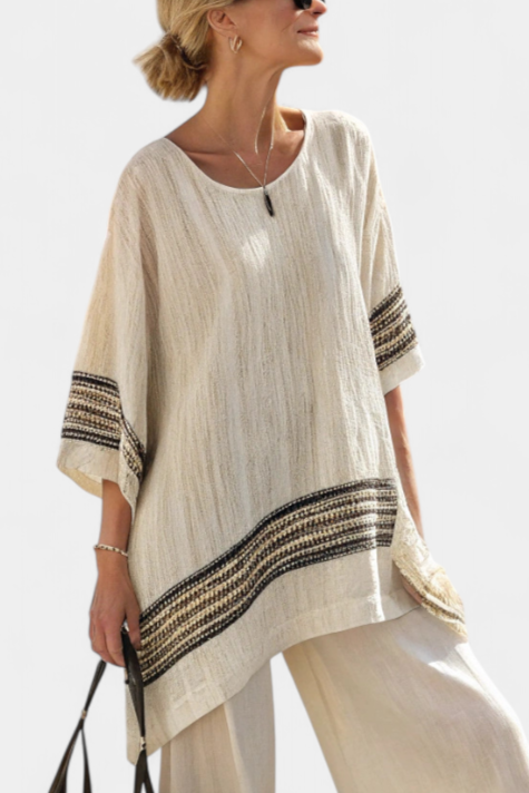 Noémia - Elegant Linen and Bamboo Set
