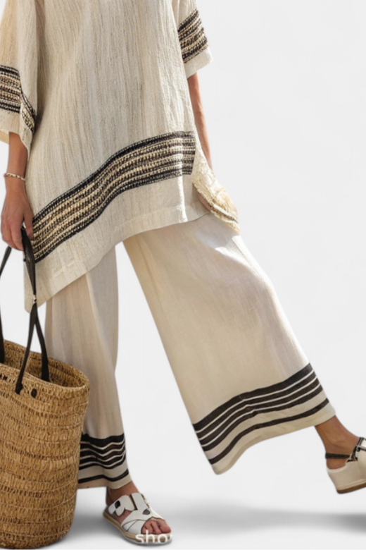 Noémia - Elegant Linen and Bamboo Set