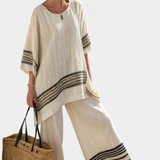 Noelle - Elegant Linen and Bamboo Set