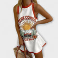 Camila - Short Printed Sun Dress