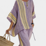 Lori - Boho Linen and Bamboo Set
