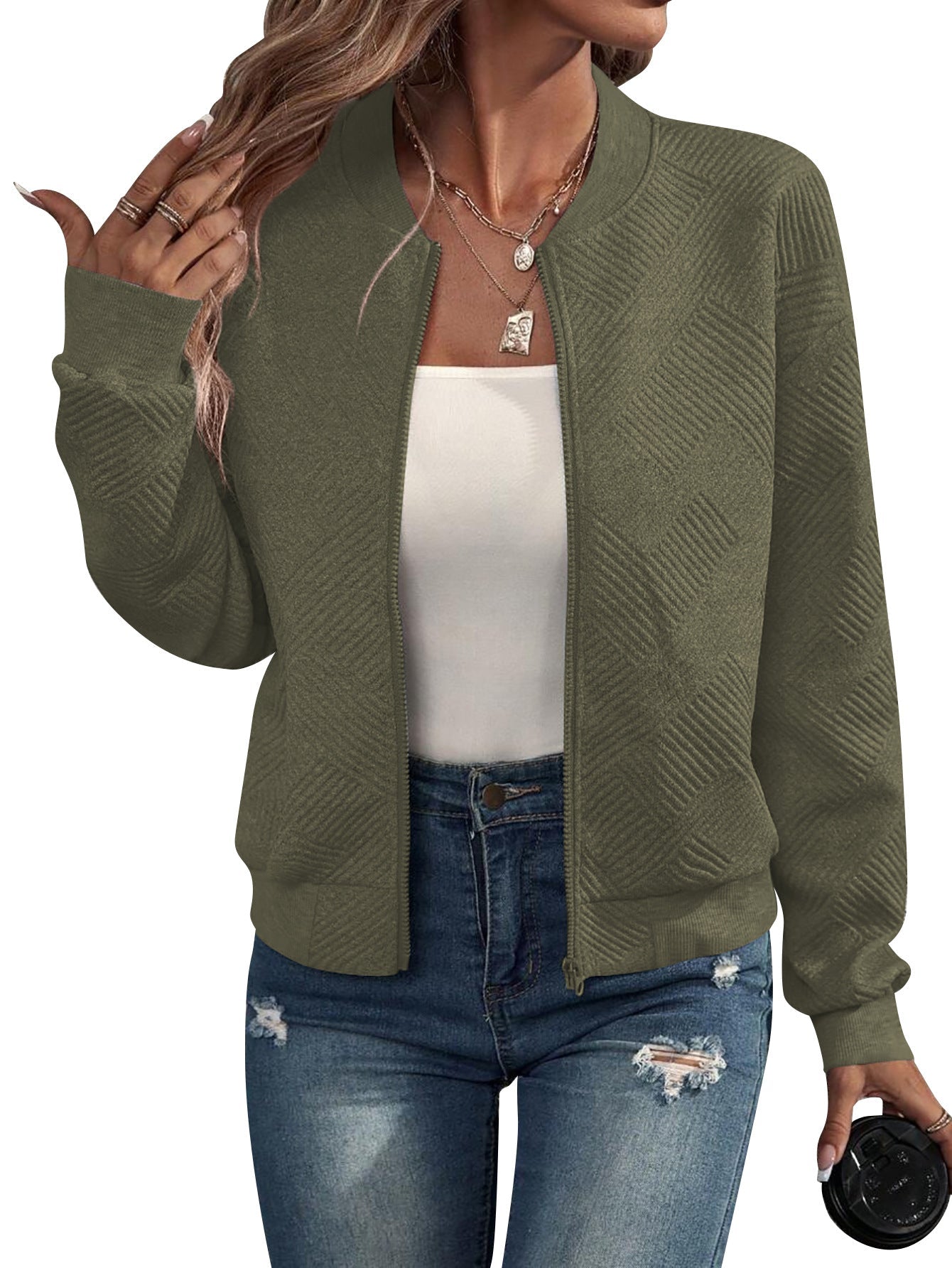 Miranda - Structured Bomber Jacket