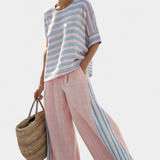 Cecily - Bamboo Linen Set in Pink