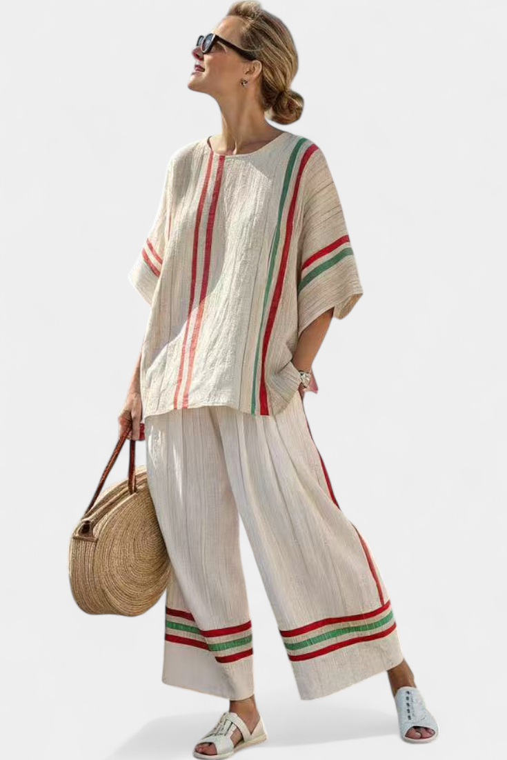 Beatriz - Mediterranean Striped Set