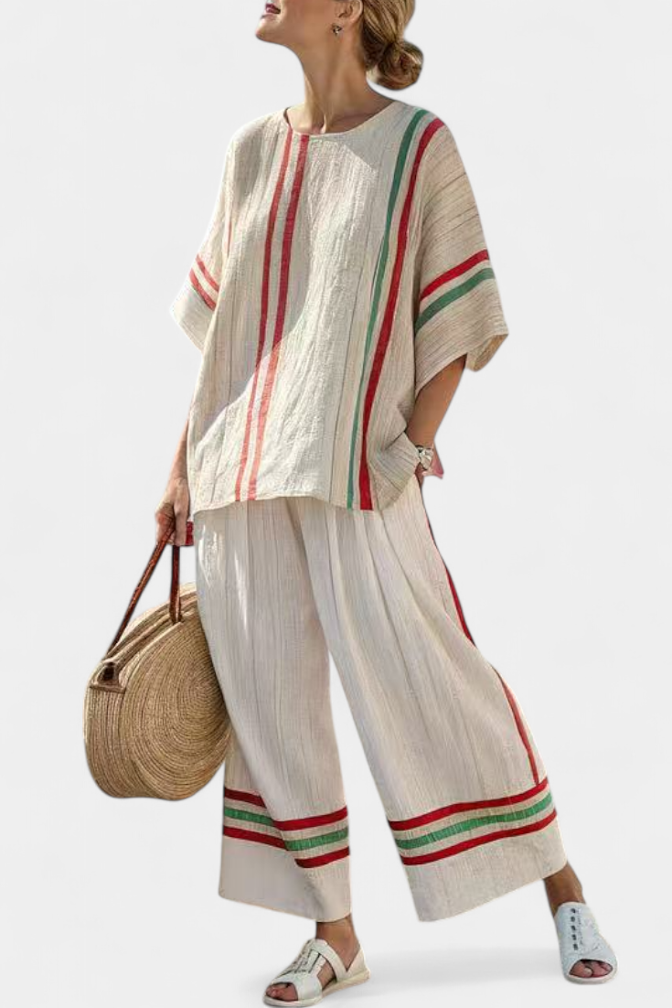 Beatriz - Mediterranean Striped Set