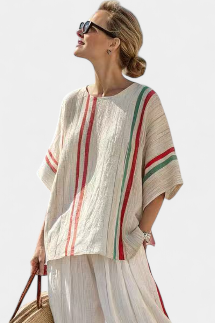 Beatriz - Mediterranean Striped Set
