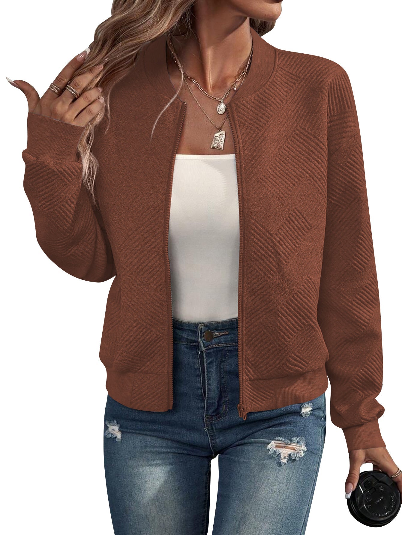 Miranda - Structured Bomber Jacket