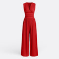 Hannah - Sleeveless Wide-Leg Jumpsuit
