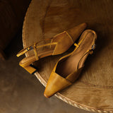 Serelle | Leather Slingback Heels