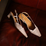 Serelle | Leather Slingback Heels