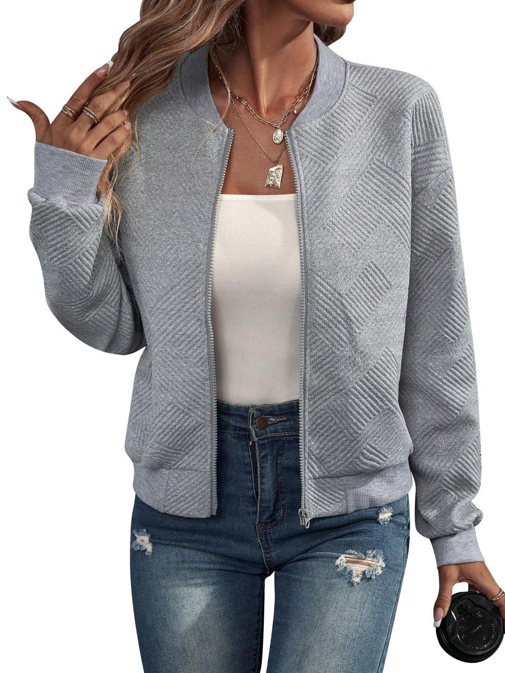 Miranda - Structured Bomber Jacket
