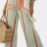 Delia - Linen Striped Set
