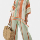 Delia - Linen Striped Set