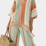 Delia - Linen Striped Set