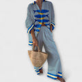 Sofia - Printed Coat with Mediterranean Lemons