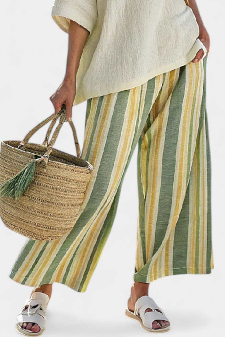 Olivia - Bamboo Linen Olive Set