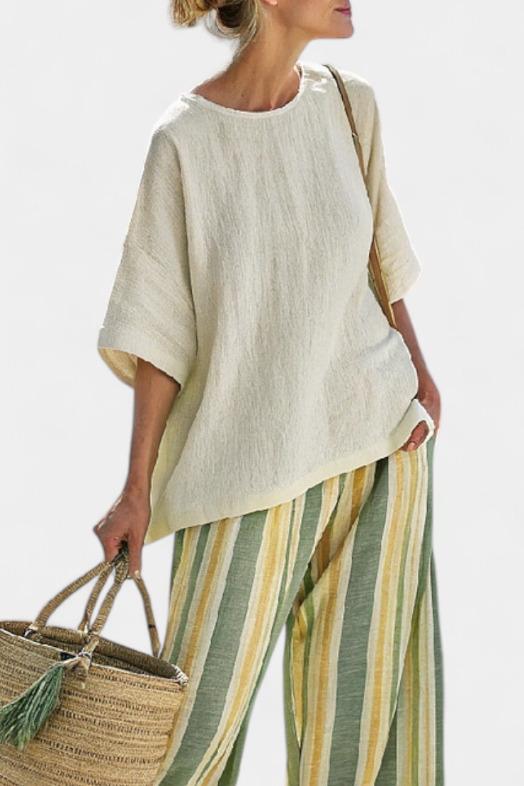 Olivia - Bamboo Linen Olive Set