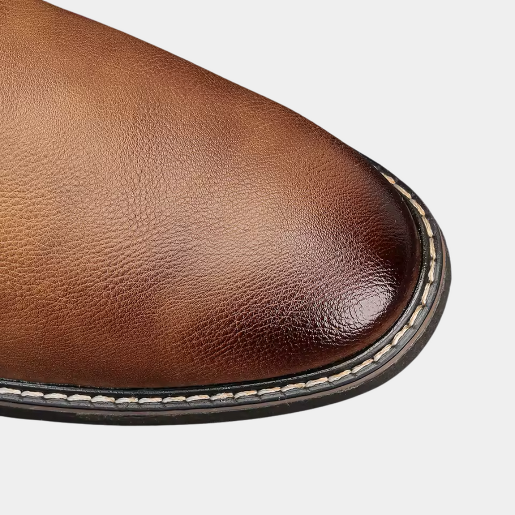 Jasper - Faux Leather Chelsea Ankle Boots
