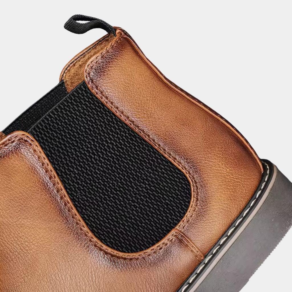 Jasper - Faux Leather Chelsea Ankle Boots
