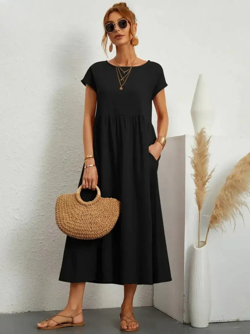Celine - Midi Dress with Pockets