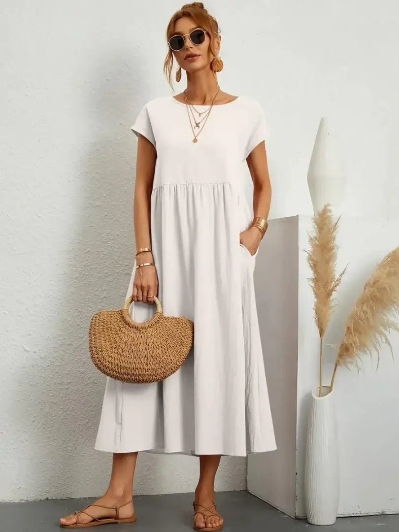 Celine - Midi Dress with Pockets