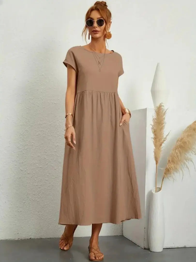 Celine - Midi Dress with Pockets