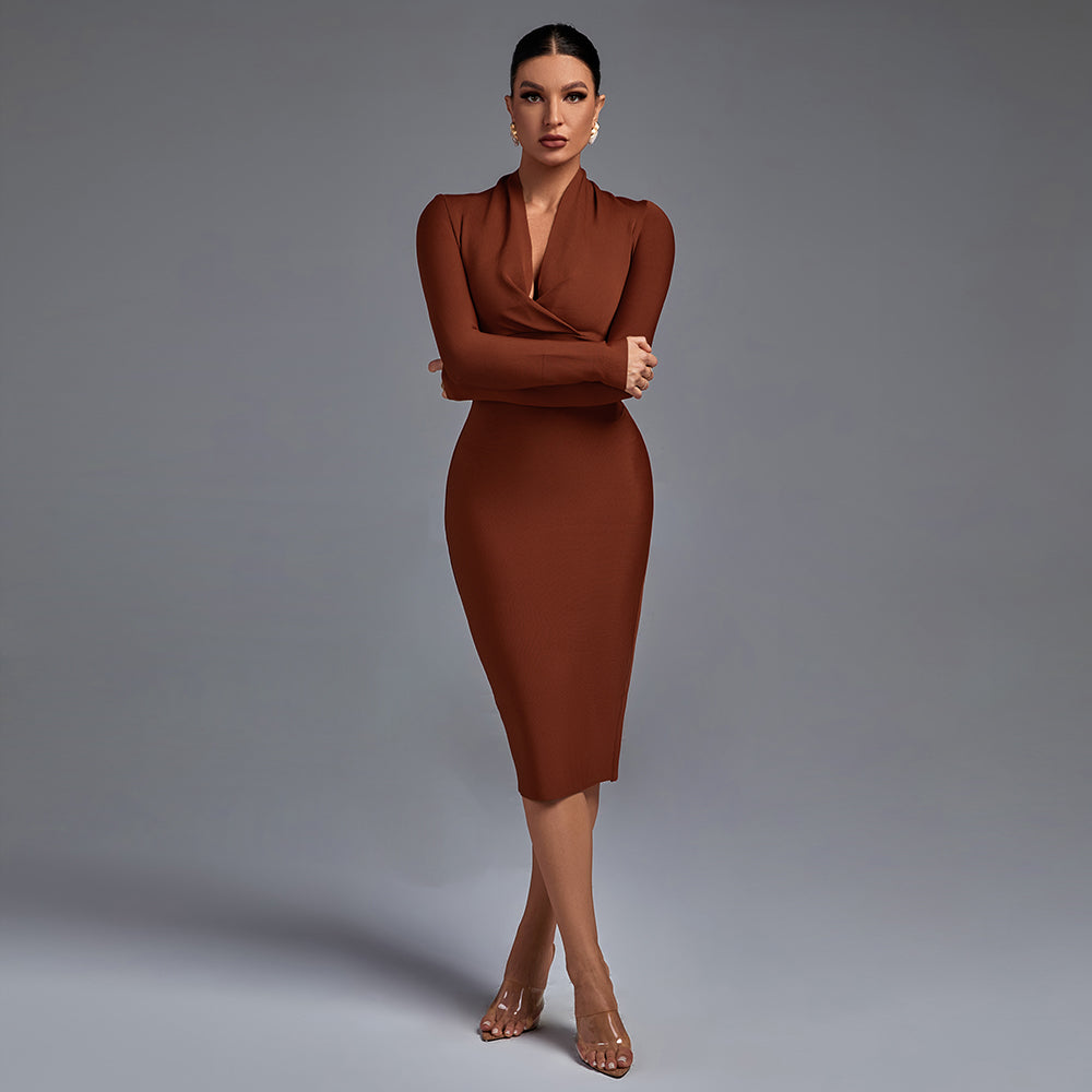 Ariana - Long-Sleeve Evening Dress