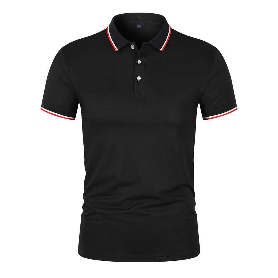 Flynn - Breathable Ribbed-Collar Polo