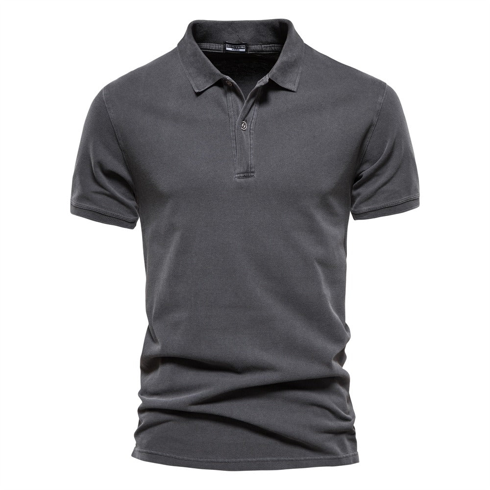 Hugo - Three-Button Ribbed-Collar Polo