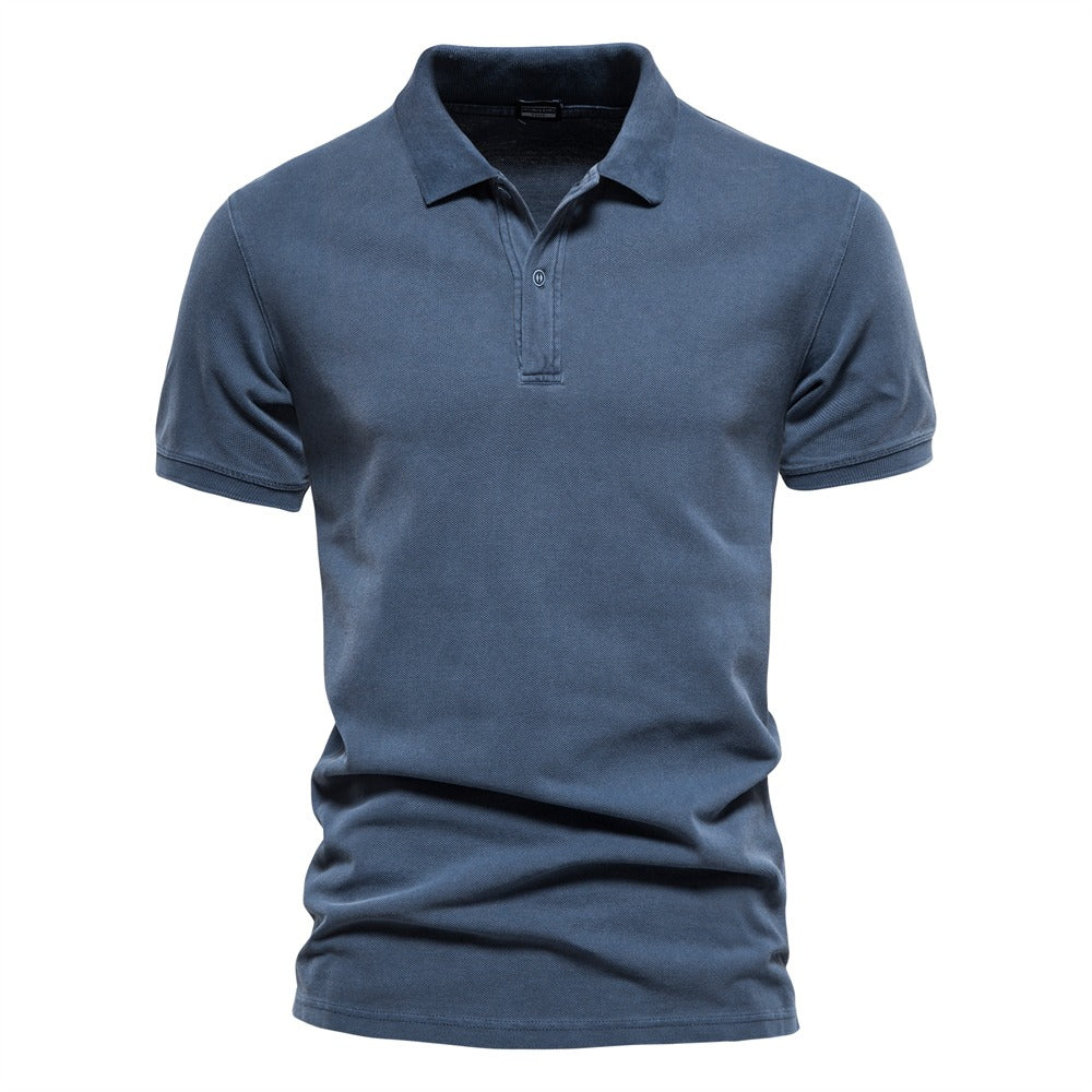 Hugo - Three-Button Ribbed-Collar Polo