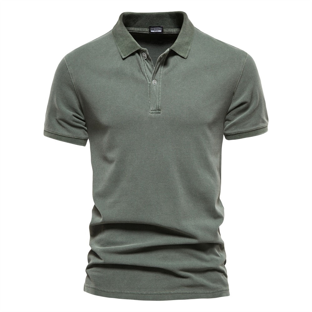 Hugo - Three-Button Ribbed-Collar Polo