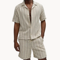 Cooper - Textured Knit Polo Set