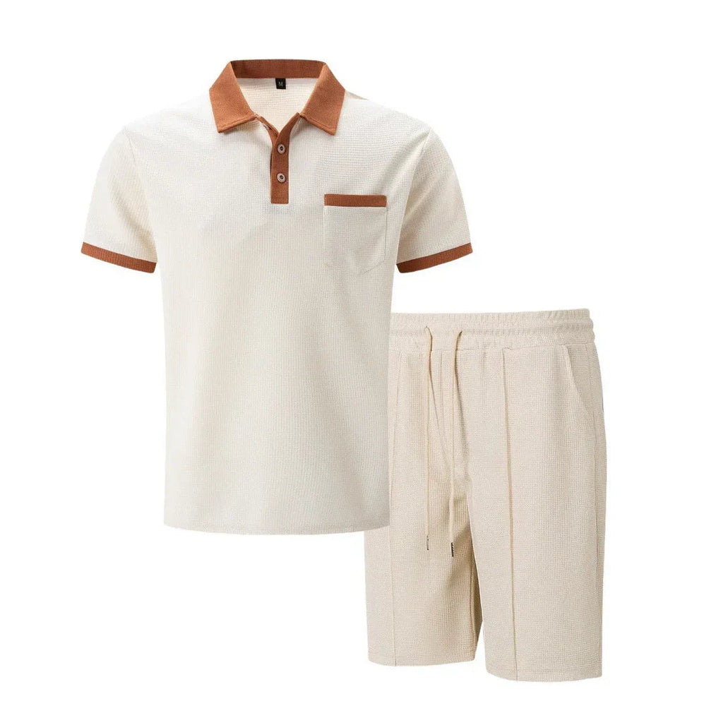 Levi - Waffle Polo Set