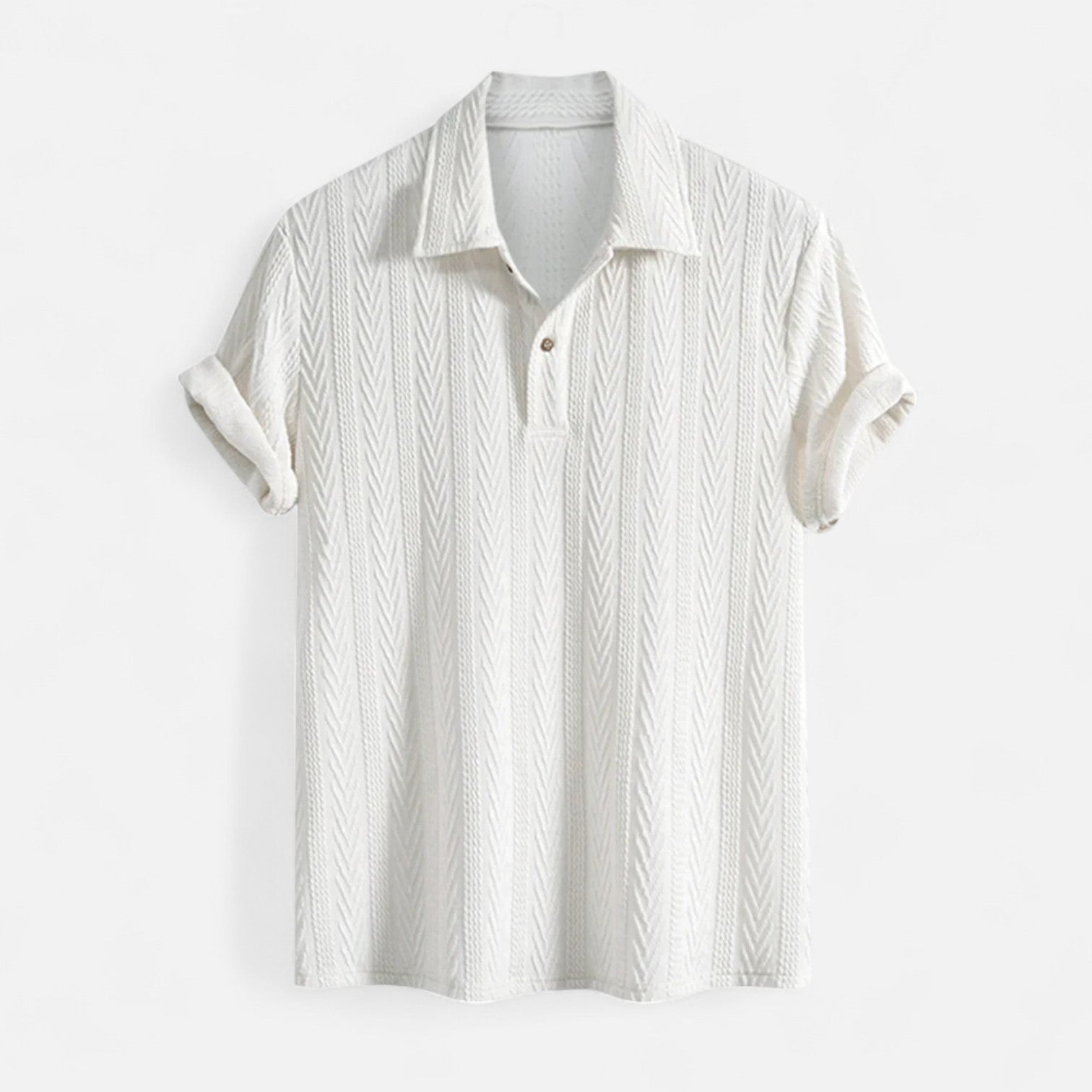 Dylan - Jacquard Knit-Collar Polo