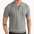 Joshua - Textured Jacquard-Blend Polo