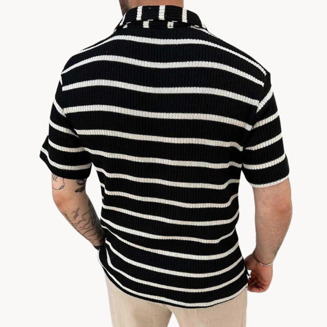 Samuel - Breathable Johnny-Collar Polo